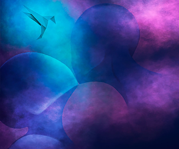Ashes collection – abstract digital piece from series by Lara J. Trad