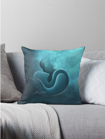 Lara J. Trad Throw Pillows - Digital Print